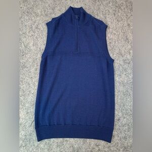 J Lindeberg | 100% Wool | Zipper Sweater Vest |‎ Men’s Medium